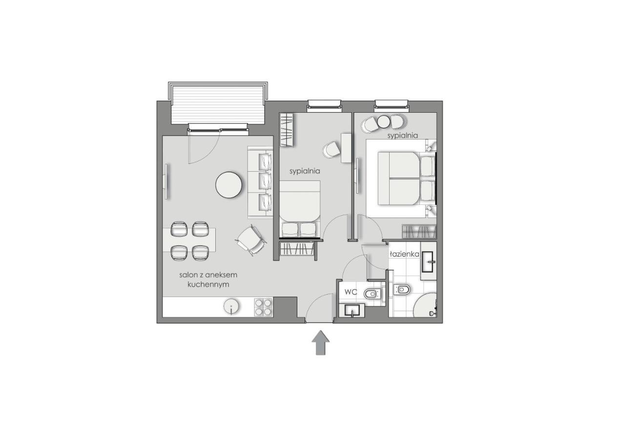 3Rooms Uno 4 Apartment Gdańsk Kültér fotó
